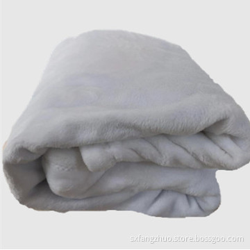 flannel fleece fabric white blanket for printing